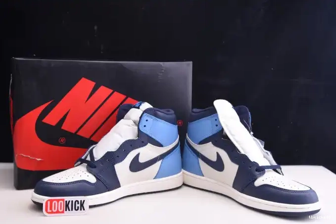 Reps TBkick Obsidian 1 Jordan 555088-140 Air OG Retro High 0606